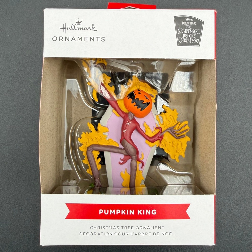 Hallmark Christmas Ornament Pumpkin‎ King Nightmare Before Christmas New